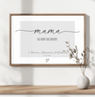 Zeig deiner Mama, wie besonders sie ist! Personalisiertes Poster zum Muttertag - posterfolio.de