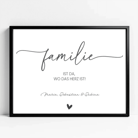 Kreiere dein einzigartiges Familienposter – Deine Familie, deine Geschichte! - posterfolio.de