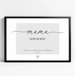 Zeig deiner Mama, wie besonders sie ist! Personalisiertes Poster zum Muttertag - posterfolio.de
