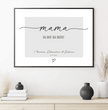 Zeig deiner Mama, wie besonders sie ist! Personalisiertes Poster zum Muttertag - posterfolio.de