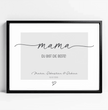 Zeig deiner Mama, wie besonders sie ist! Personalisiertes Poster zum Muttertag - posterfolio.de
