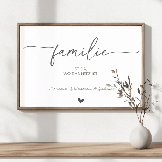 Kreiere dein einzigartiges Familienposter – Deine Familie, deine Geschichte! - posterfolio.de