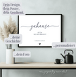 Einzigartiges Geschenk mit Herz: Personalisiertes Familienposter - posterfolio.de