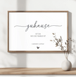 Einzigartiges Geschenk mit Herz: Personalisiertes Familienposter - posterfolio.de