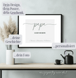 Überrasche deinen Papa mit einem einzigartigen Geschenk - Personalisiertes Poster für den besten Papa der Welt! - posterfolio.de