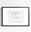 Überrasche deinen Papa mit einem einzigartigen Geschenk - Personalisiertes Poster für den besten Papa der Welt! - posterfolio.de