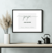 Überrasche deinen Papa mit einem einzigartigen Geschenk - Personalisiertes Poster für den besten Papa der Welt! - posterfolio.de