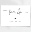 Familie ist alles: Personalisiertes Familien-Poster ”family" als einzigartiges Geschenk"