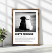 Definitions Poster Beste Freunde (Hundefreunde) – Personalisiertes Geschenk - posterfolio.de
