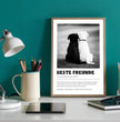 Definitions Poster Beste Freunde (Hundefreunde) – Personalisiertes Geschenk - posterfolio.de