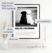 Definitions Poster Beste Freunde (Hundefreunde) – Personalisiertes Geschenk - posterfolio.de