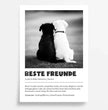 Definitions Poster Beste Freunde (Hundefreunde) – Personalisiertes Geschenk - posterfolio.de