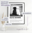 Definitions Poster Beste Freunde (Hundefreunde) – Personalisiertes Geschenk - posterfolio.de