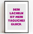 Personalisierte Poster  Bilderrahmen schwarz matt 30 x 40 cm