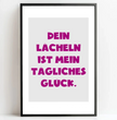 Personalisierte Poster Bilderrahmen schwarz matt 40 x 60 cm