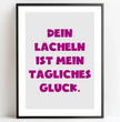 Personalisierte Poster Bilderrahmen schwarz matt 60 x 80 cm