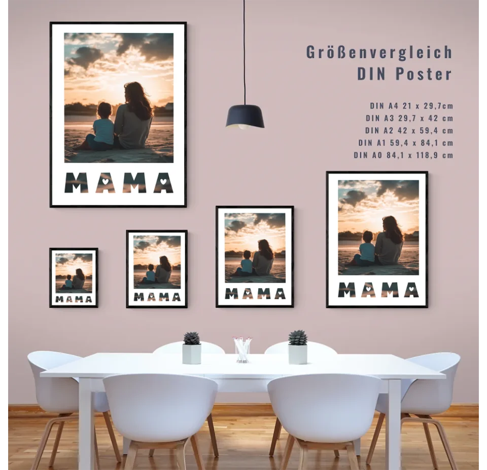 Ein Bild mit Mama – Personalisiertes Poster als einzigartiges Geschenk