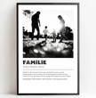 Emotionales Definitions Poster Familie – Dein einzigartiges, personalisiertes Geschenk - posterfolio.de