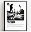 Emotionales Definitions Poster Familie – Dein einzigartiges, personalisiertes Geschenk - posterfolio.de