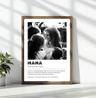 Emotionales Definitions Poster Mama – Einzigartiges, personalisiertes Geschenk - posterfolio.de