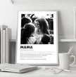 Emotionales Definitions Poster Mama – Einzigartiges, personalisiertes Geschenk - posterfolio.de