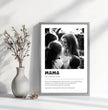 Emotionales Definitions Poster Mama – Einzigartiges, personalisiertes Geschenk - posterfolio.de
