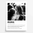 Emotionales Definitions Poster Mama – Einzigartiges, personalisiertes Geschenk - posterfolio.de
