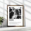 Emotionales Definitions Poster Mama – Einzigartiges, personalisiertes Geschenk - posterfolio.de