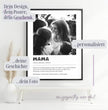 Emotionales Definitions Poster Mama – Einzigartiges, personalisiertes Geschenk - posterfolio.de