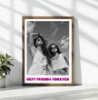 Einzigartiges Geschenk für deine beste Freundin: Personalisiertes Poster mit eurem Foto und individueller Botschaft - posterfolio.de