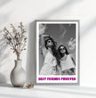 Einzigartiges Geschenk für deine beste Freundin: Personalisiertes Poster mit eurem Foto und individueller Botschaft - posterfolio.de
