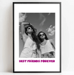 Einzigartiges Geschenk für deine beste Freundin: Personalisiertes Poster mit eurem Foto und individueller Botschaft - posterfolio.de