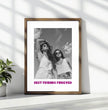 Einzigartiges Geschenk für deine beste Freundin: Personalisiertes Poster mit eurem Foto und individueller Botschaft - posterfolio.de