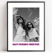Einzigartiges Geschenk für deine beste Freundin: Personalisiertes Poster mit eurem Foto und individueller Botschaft - posterfolio.de