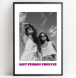 Einzigartiges Geschenk für deine beste Freundin: Personalisiertes Poster mit eurem Foto und individueller Botschaft - posterfolio.de
