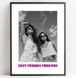 Einzigartiges Geschenk für deine beste Freundin: Personalisiertes Poster mit eurem Foto und individueller Botschaft - posterfolio.de