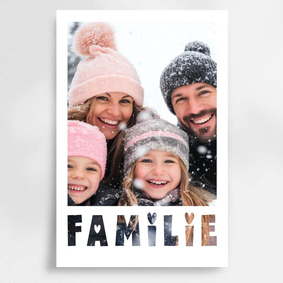 Unvergessliche Familienmomente – Personalisiertes Poster als Geschenkidee