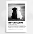 Definitions Poster Beste Freunde (Hundefreunde) – Personalisiertes Geschenk - posterfolio.de