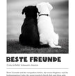 Definitions Poster Beste Freunde (Hundefreunde) – Personalisiertes Geschenk - posterfolio.de