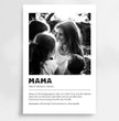 Emotionales Definitions Poster Mama – Einzigartiges, personalisiertes Geschenk - posterfolio.de