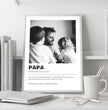 Liebevoll gestaltetes Definitions Poster als einzigartiges Geschenk für Papa - posterfolio.de
