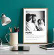 Liebevoll gestaltetes Definitions Poster als einzigartiges Geschenk für Papa - posterfolio.de
