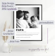 Liebevoll gestaltetes Definitions Poster als einzigartiges Geschenk für Papa - posterfolio.de