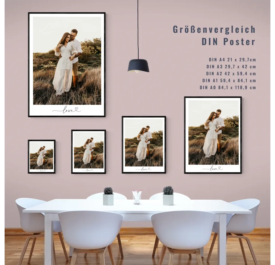 Einzigartige Liebeserklärung: Entdecke unsere personalisierbaren Poster für Paare!