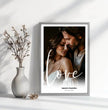 Personalisiertes ‘Love’ Poster zur Hochzeit - posterfolio.de