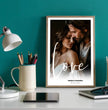 Personalisiertes ‘Love’ Poster zur Hochzeit - posterfolio.de