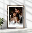 Personalisiertes ‘Love’ Poster zur Hochzeit - posterfolio.de