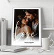 Personalisiertes ‘Love’ Poster zur Hochzeit - posterfolio.de