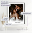 Personalisiertes ‘Love’ Poster zur Hochzeit - posterfolio.de