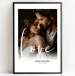 Personalisiertes ‘Love’ Poster zur Hochzeit - posterfolio.de